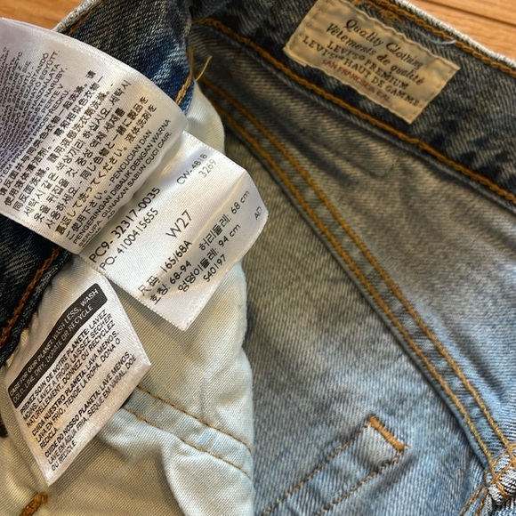 Levi’s button fly shorts 27 - Picture 2 of 4